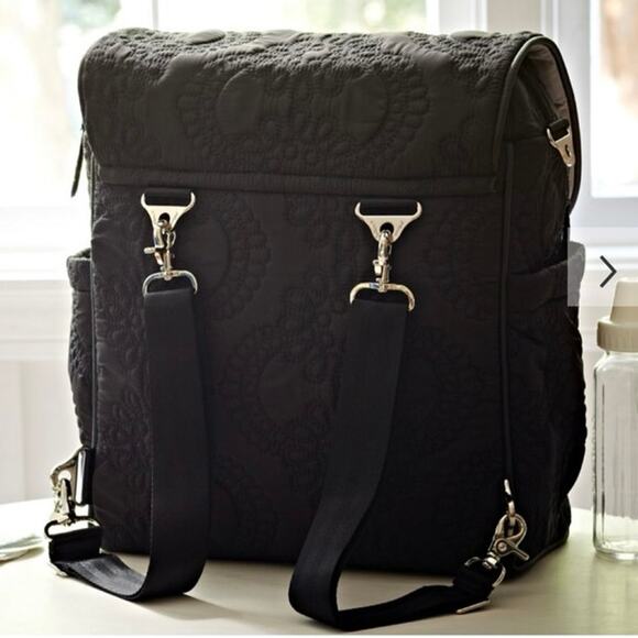 PETUNIA PICKLE BOTTOM Central Park North Boxy Backpack Black - Picture 4 of 16